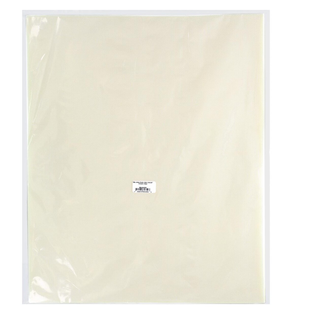 Essentials By Leisure Arts Aida Cloth, 18 Count, Cream, 12 pc, Bulk, Cross Stitch Fabric, Embroidery Fabric, Cross Stitch Supplies For Crafting, Stitching, And Sewing Projects 15X18